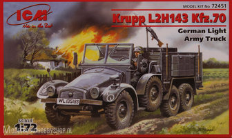 ICM	Krupp L2H143 Kfz.70 German Light Army Truck		1:72