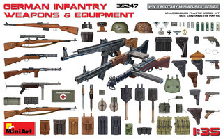 Miniart German Infantry Weapons&Equipment Set  1:35