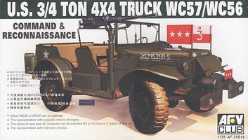 AFV Club U.S. 3/4Ton 4x4 Truck WC57/WC56 1:35