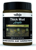 Vallejo Water Stone & Earth; Earth Texture European Thick Mud  200ml
