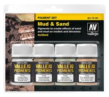 Vallejo Pigmenten set  Mud&Sand