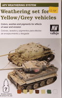 Vallejo Weathering set for Yellow/Grey vehicles